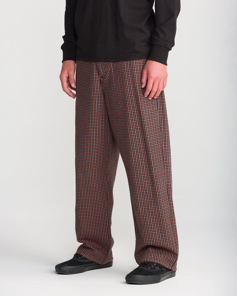 Pantalón Billow Plaid - Patina Brown