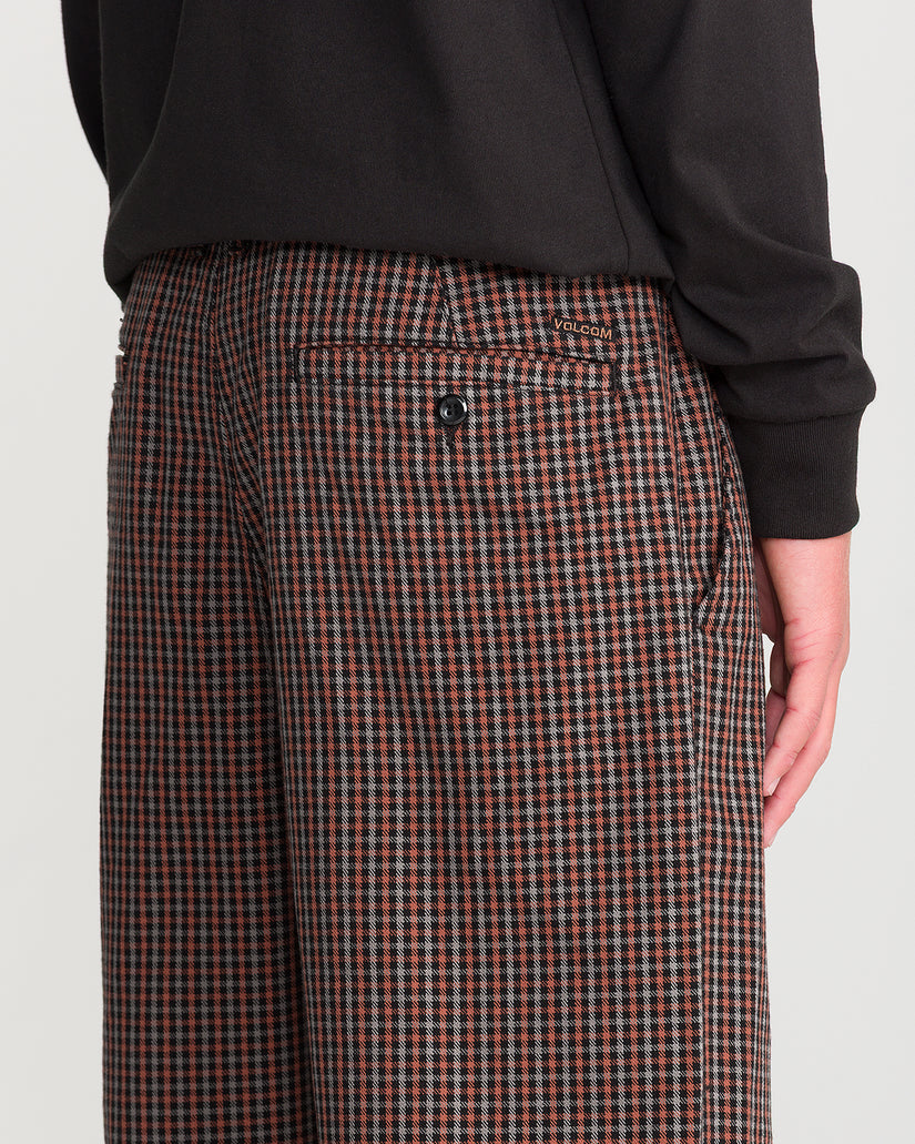 Pantalón Billow Plaid - Patina Brown