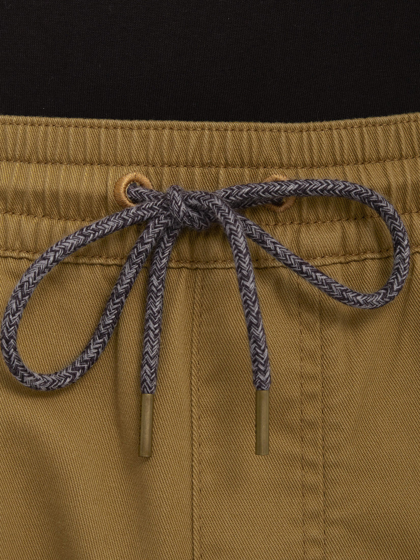 Pantalón con Cintura Elástica Frickin Slim - Dark Khaki