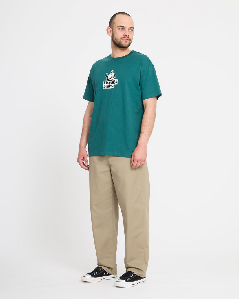 Pantalón con cintura elástica Freazy Loose - Khaki