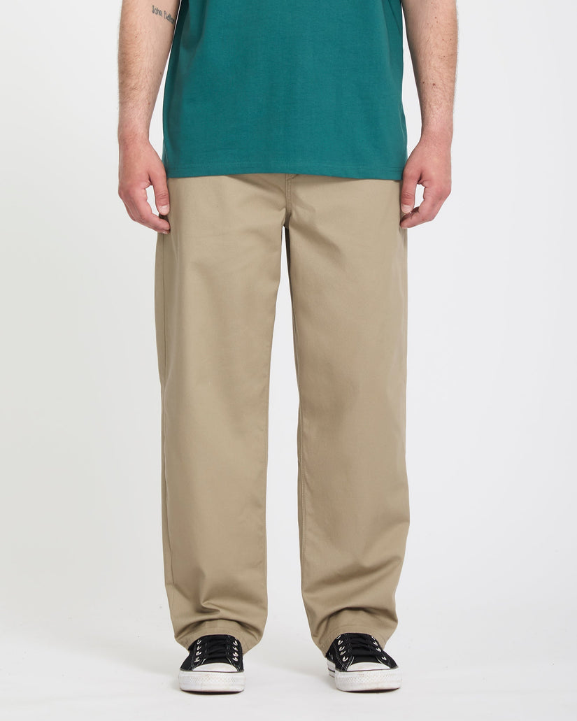 Pantalón con cintura elástica Freazy Loose - Khaki