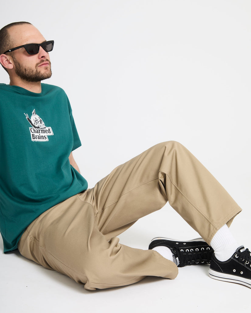 Pantalón con cintura elástica Freazy Loose - Khaki