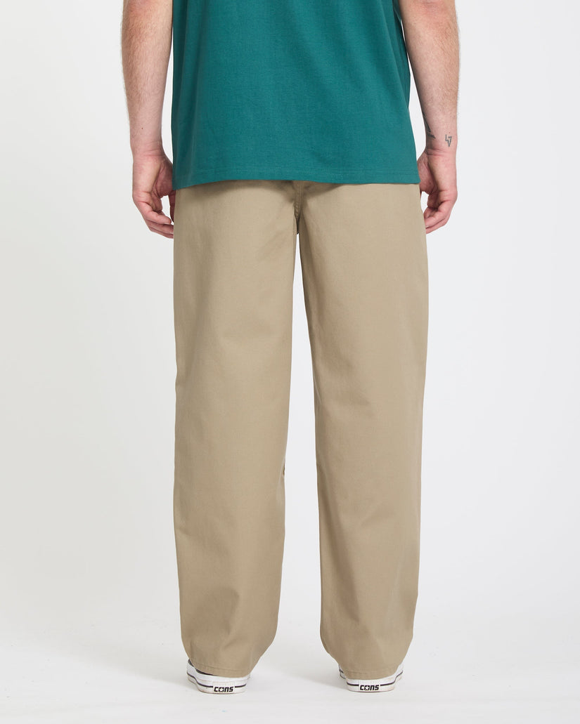 Pantalón con cintura elástica Freazy Loose - Khaki