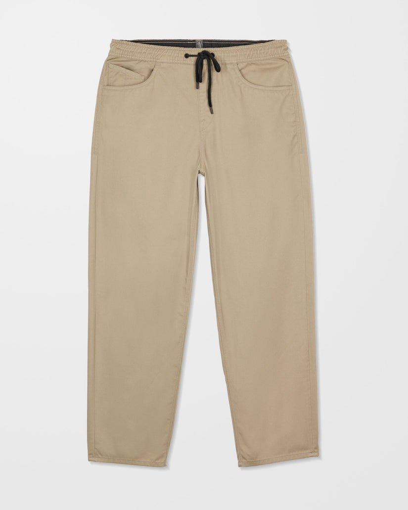 Pantalón con cintura elástica Freazy Loose - Khaki
