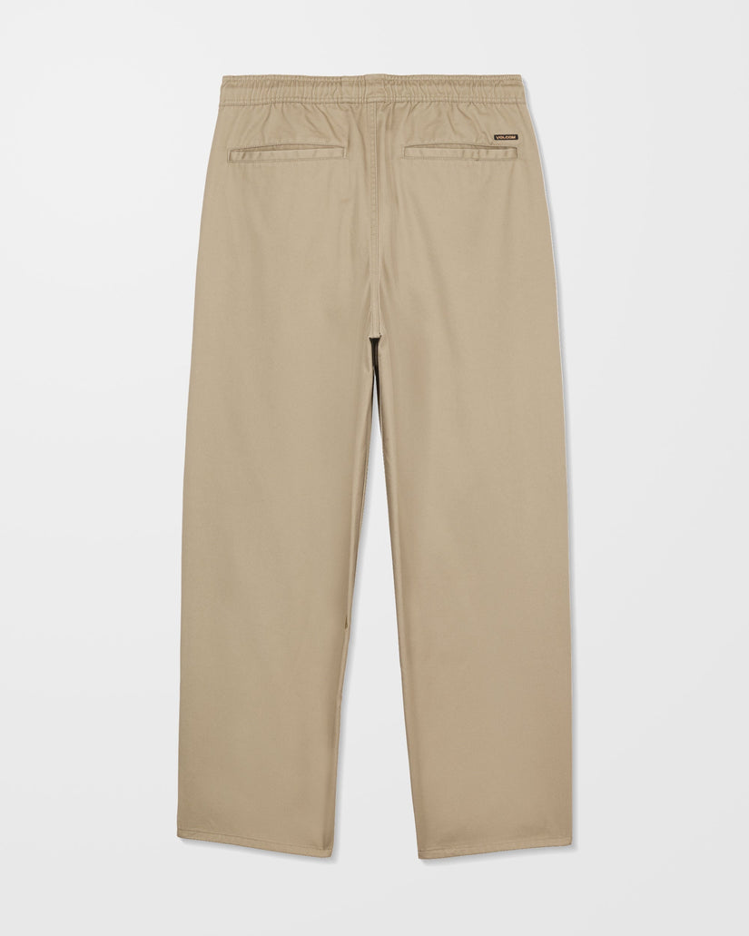 Pantalón con cintura elástica Freazy Loose - Khaki