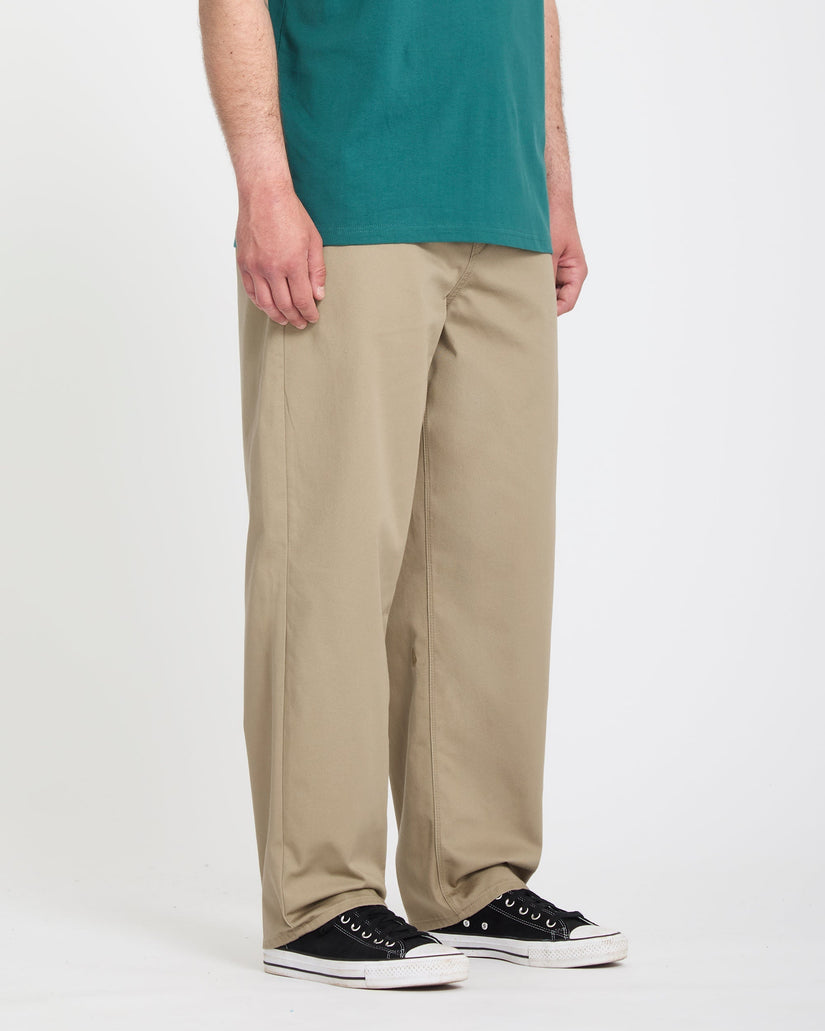 Pantalón con cintura elástica Freazy Loose - Khaki
