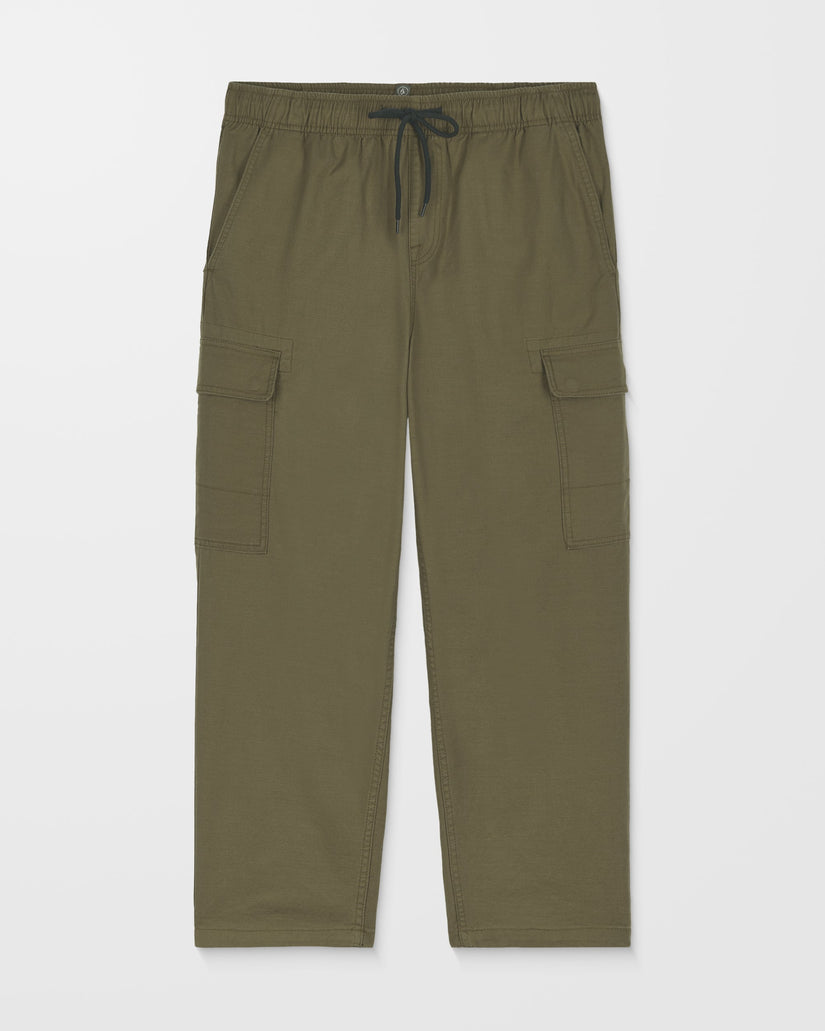Pantalón cargo con cintura elástica Billow Tapered - Sage Leaf