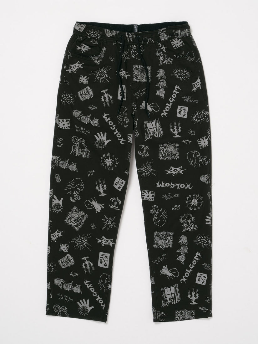 Pantalón con Cintura Elástica Keutchi - Black