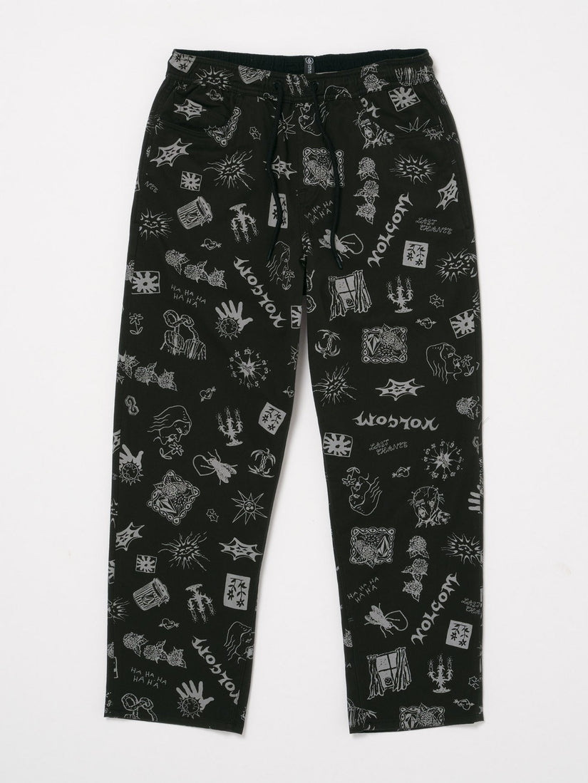 Pantalón con Cintura Elástica Keutchi - Black