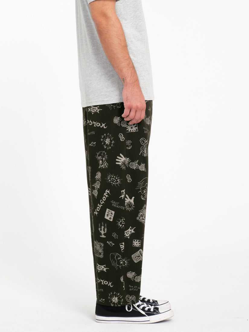 Pantalón con Cintura Elástica Keutchi - Black
