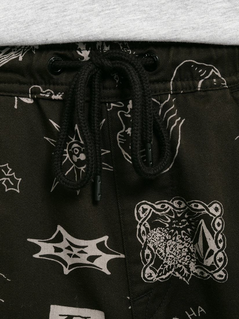 Pantalón con Cintura Elástica Keutchi - Black