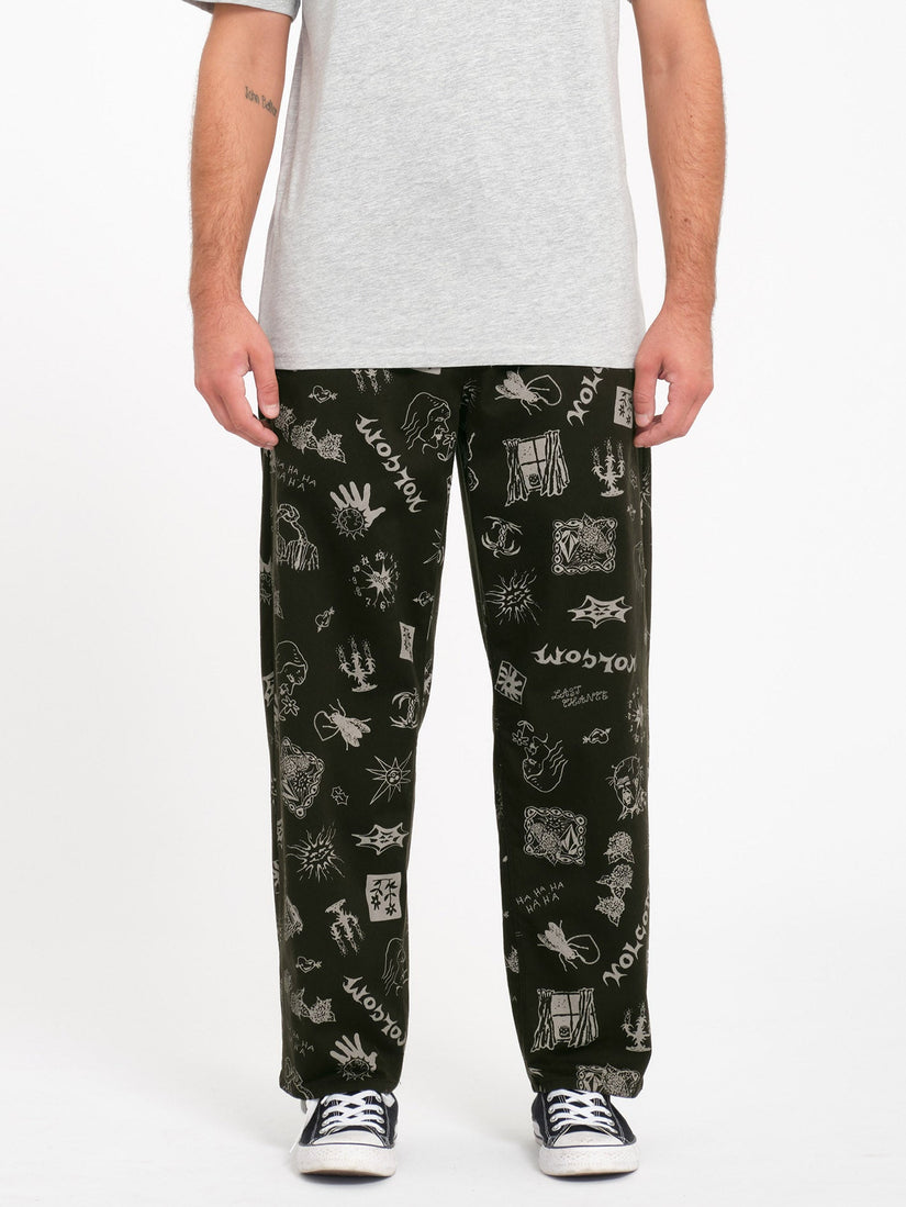 Pantalón con Cintura Elástica Keutchi - Black