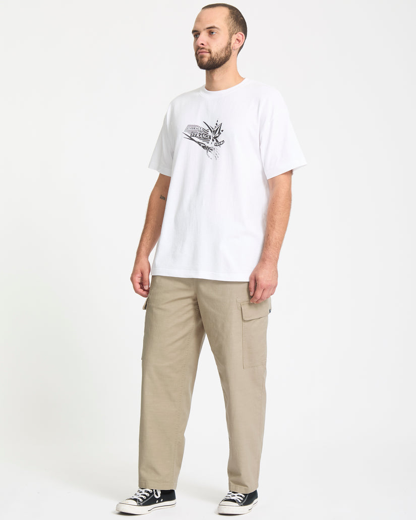 Pantalón Cargo Con Cintura Elástica Billow Tapered - Khaki