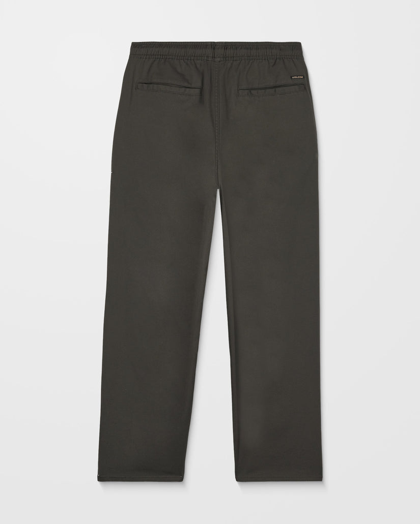 Pantalón Con Cintura Elástica Freazy Loose - Rinsed Black