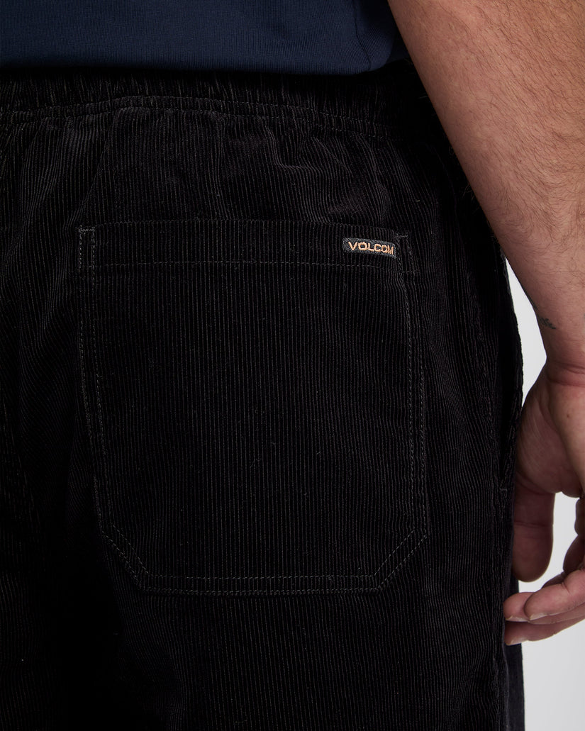 Pantalón Freazy Loose Corduroy - Black