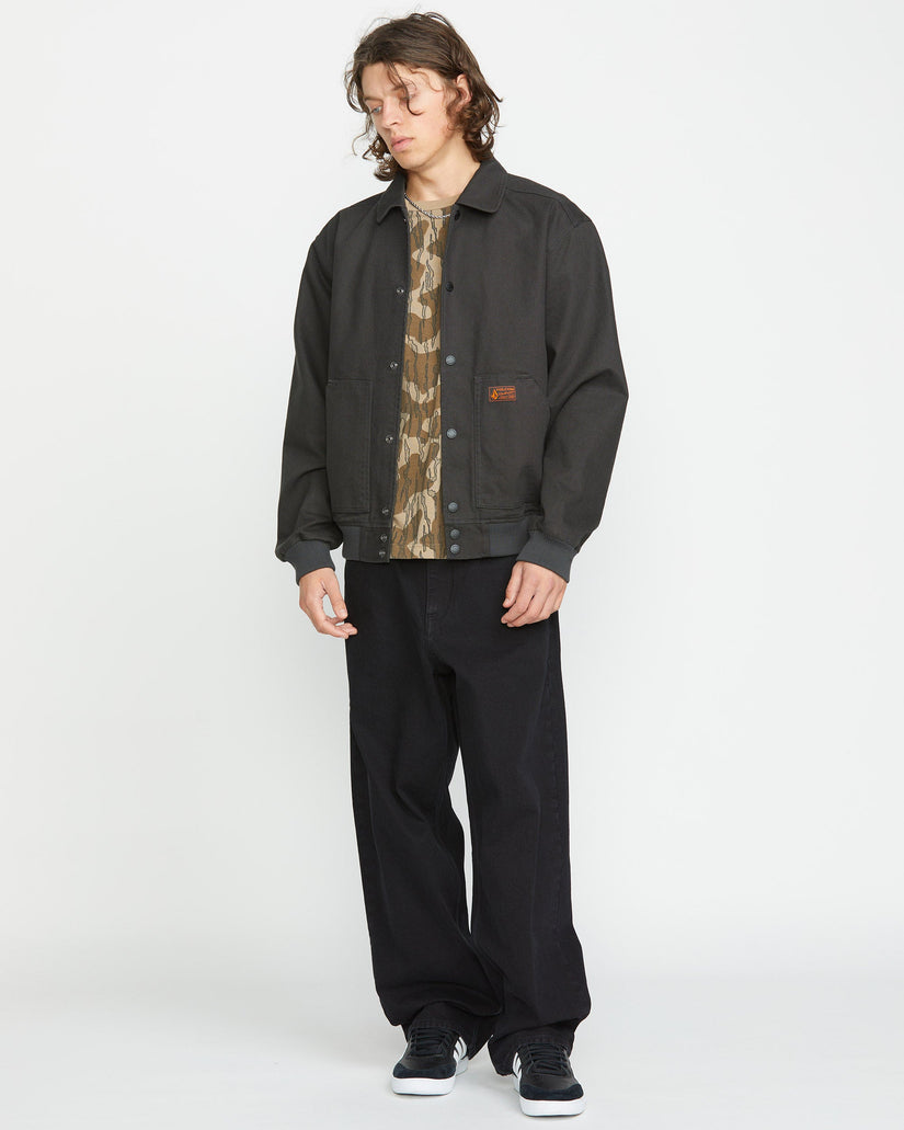 Chaqueta Volcom Fezzes Para Hombre - Azul, Ideal Para Tiempo Libre Y Deporte, Estilo Urbano Y Cómodo