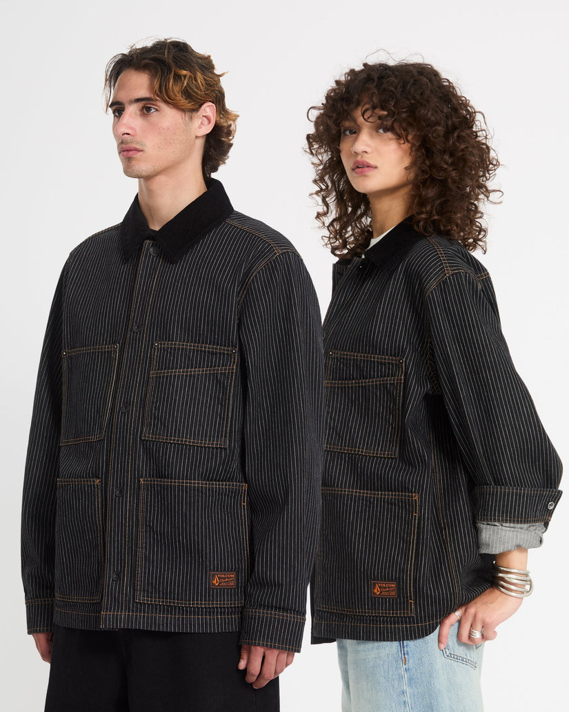 Chaqueta Work Dialed - Black Stripe