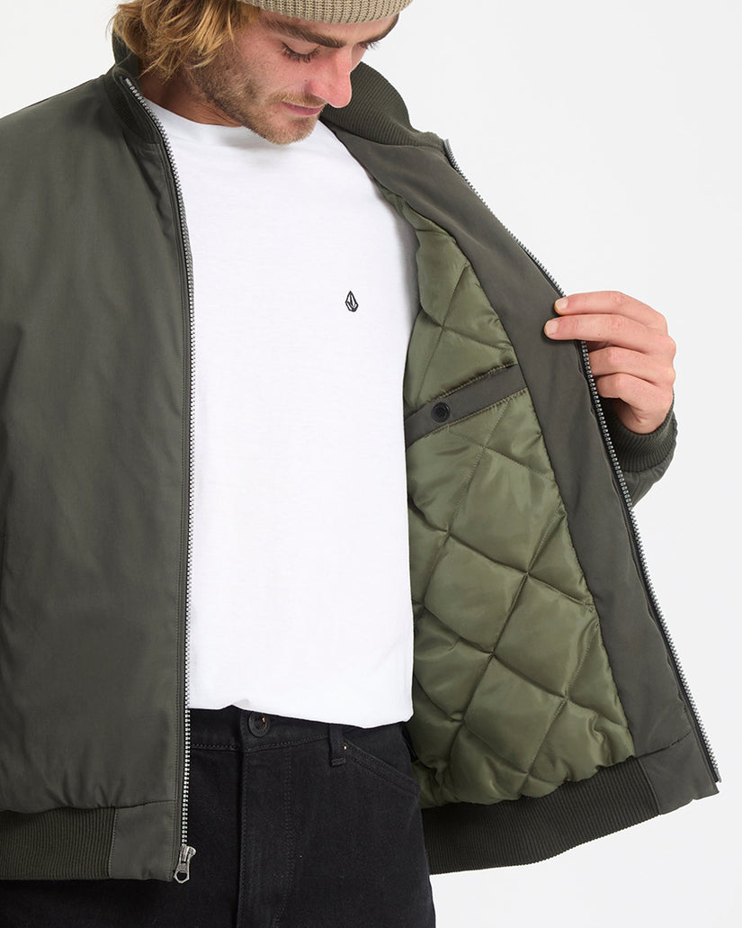 Chaqueta Damerman Bomber - Rinsed Black