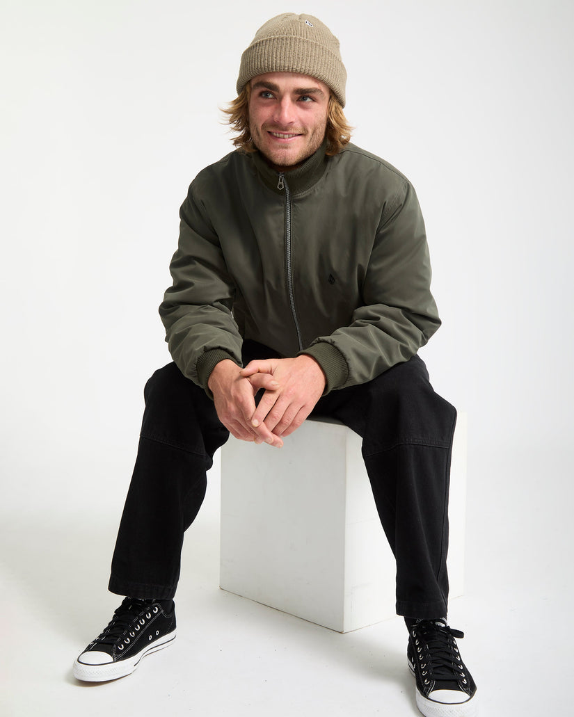 Chaqueta Damerman Bomber - Rinsed Black