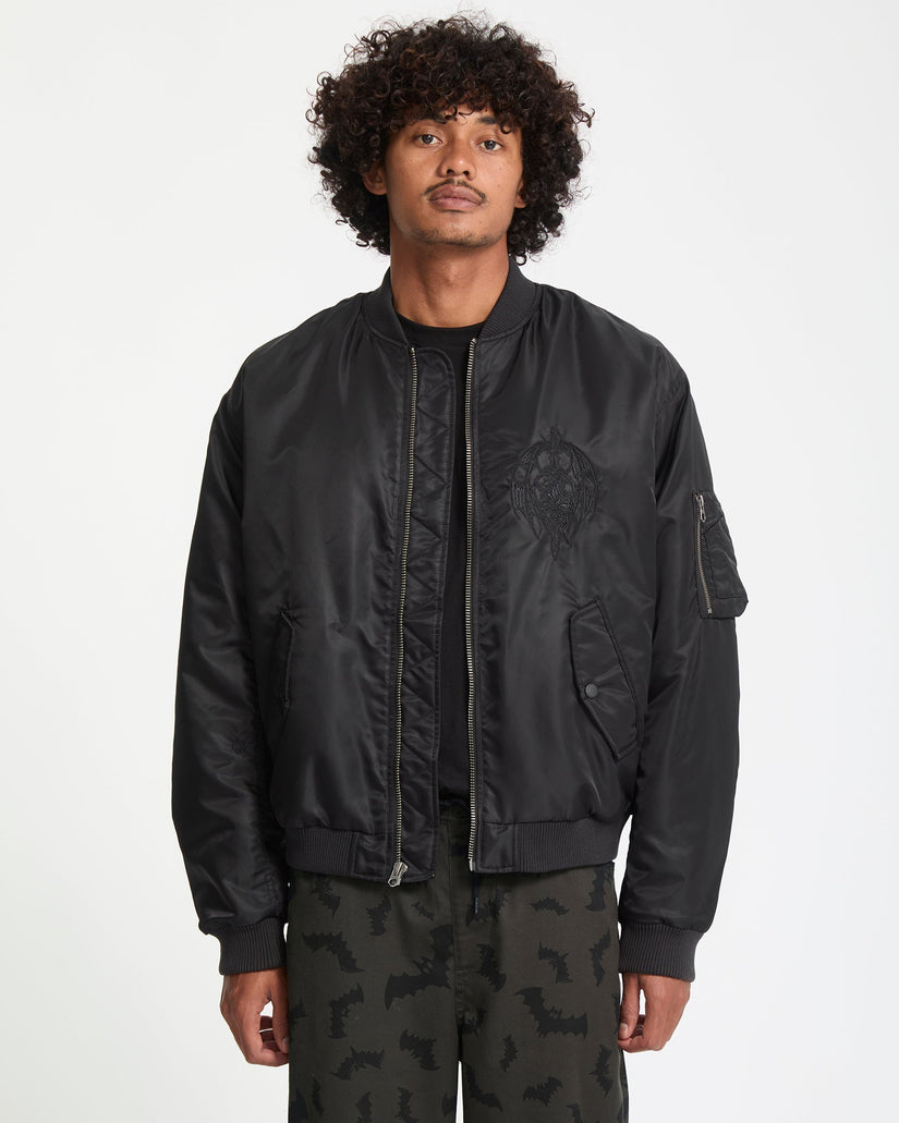 Chaqueta Skullarstone Bomber - Black