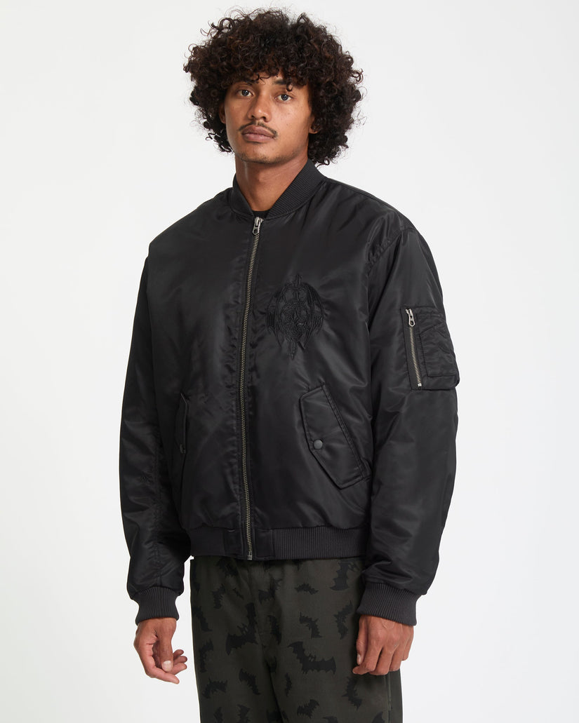 Chaqueta Skullarstone Bomber - Black