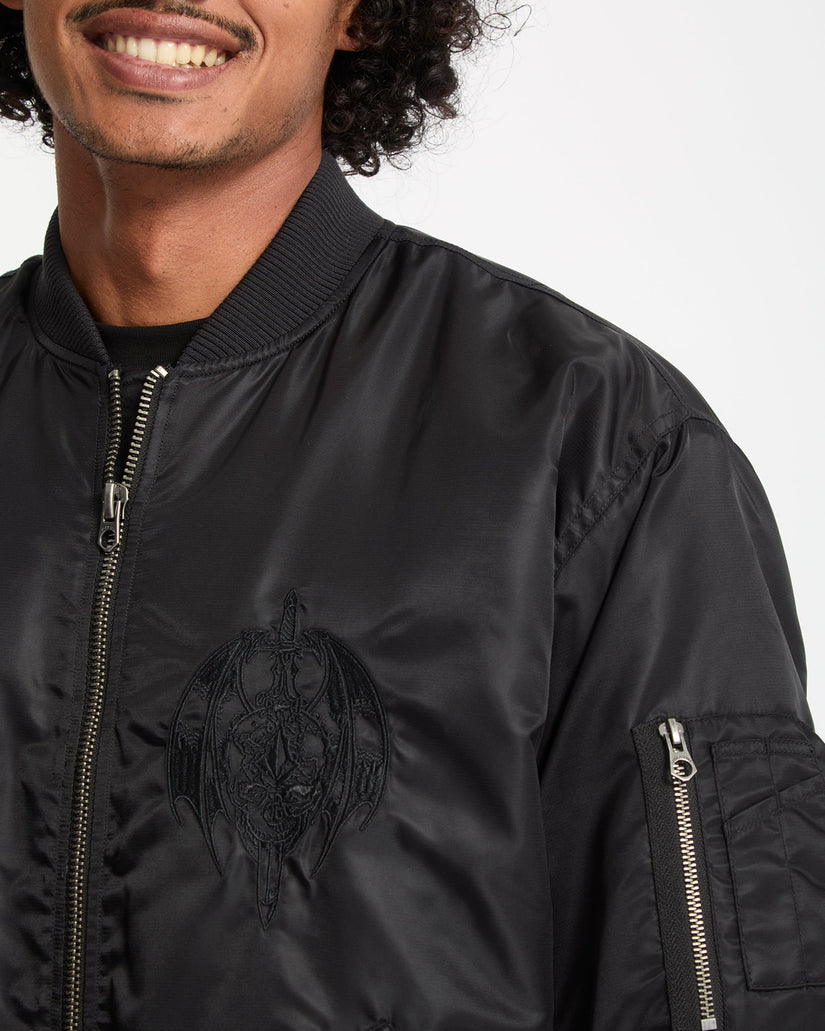 Chaqueta Skullarstone Bomber - Black