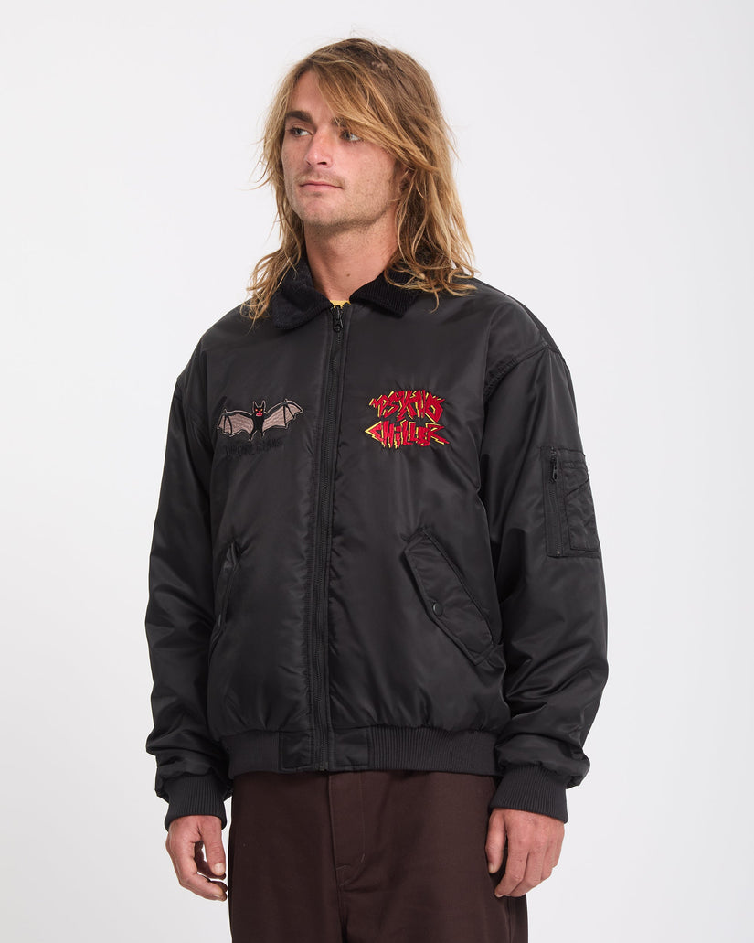 Chaqueta bomber reversible Ozzy - Black