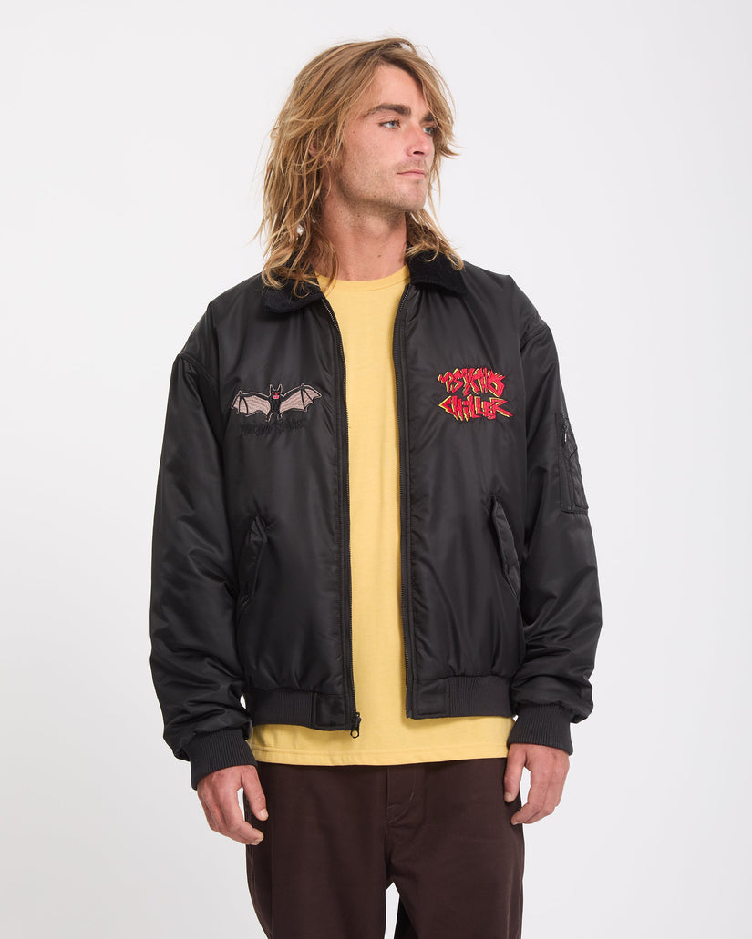 Chaqueta bomber reversible Ozzy - Black