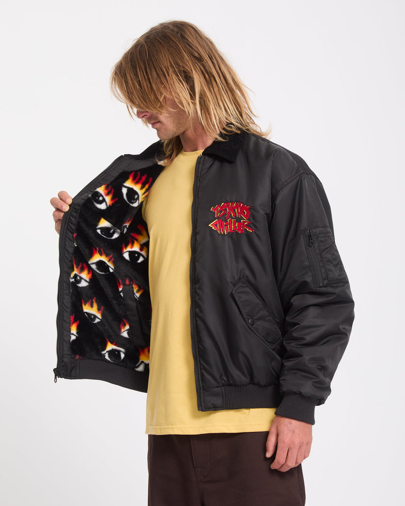 Chaqueta bomber reversible Ozzy - Black