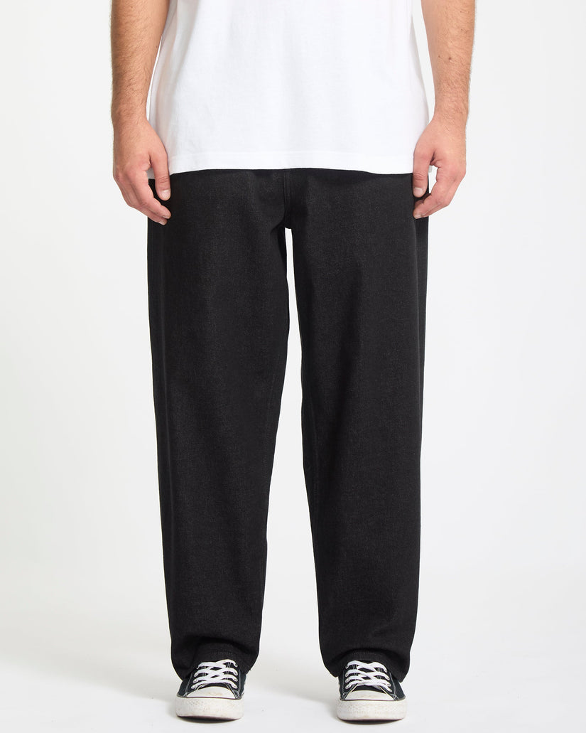 Pantalón Vaquero Con Cintura Elástica Freazy Loose - Black Wash