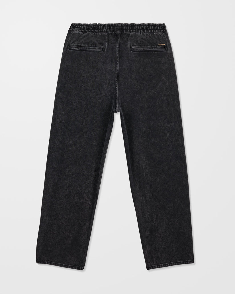 Pantalón vaquero con cintura elástica Freazy Loose - Blackity Black