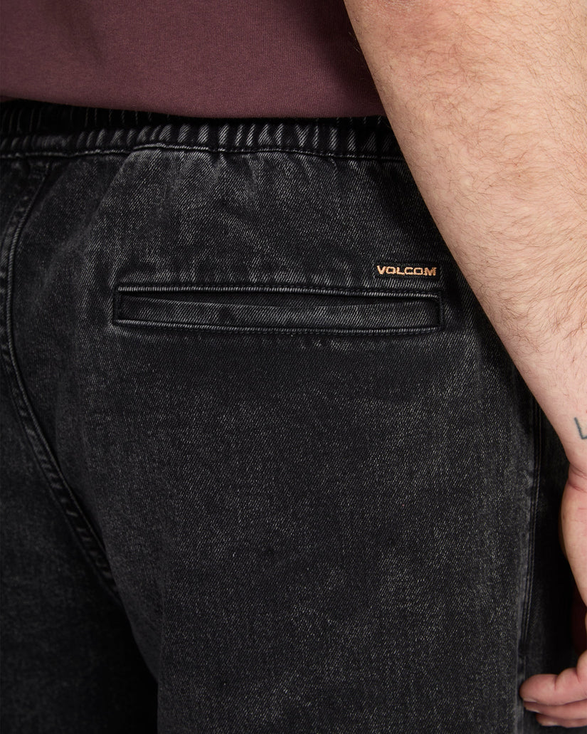 Pantalón vaquero con cintura elástica Freazy Loose - Blackity Black