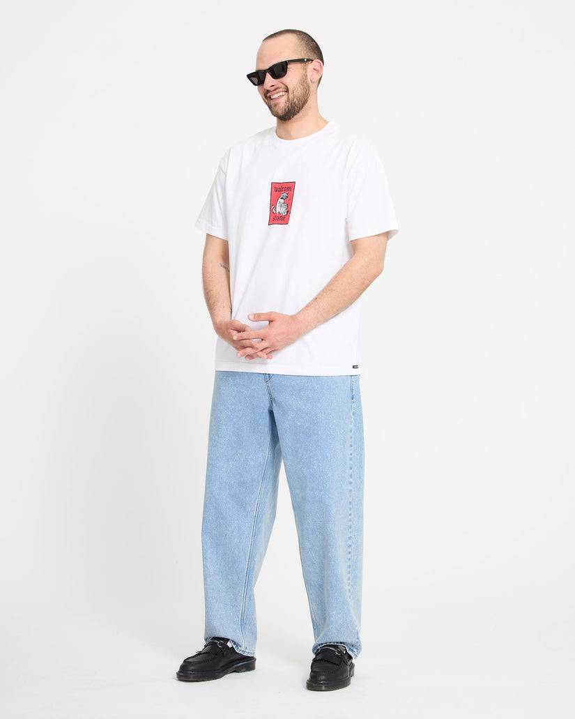 Pantalón vaquero con cintura elástica Freazy Loose - Pale Aqua