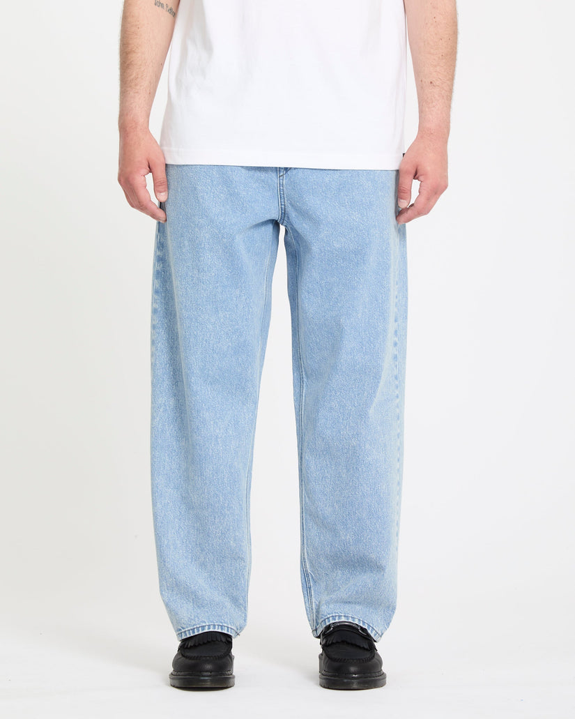 Pantalón vaquero con cintura elástica Freazy Loose - Pale Aqua