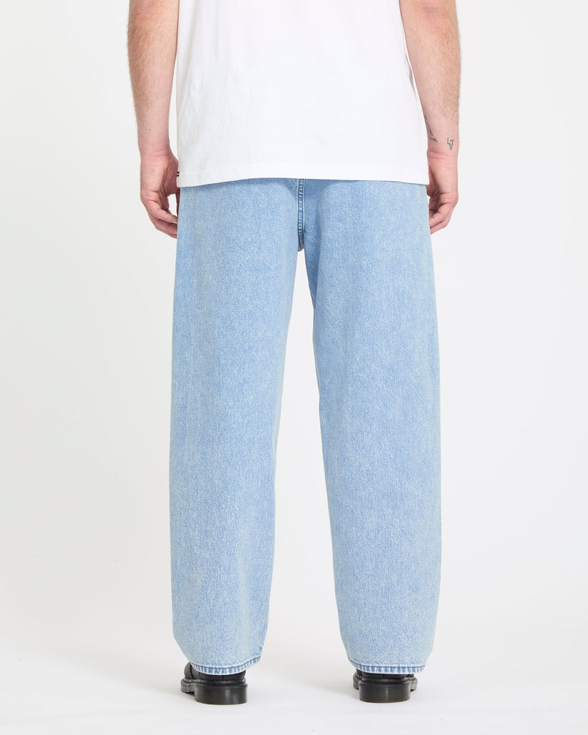 Pantalón vaquero con cintura elástica Freazy Loose - Pale Aqua