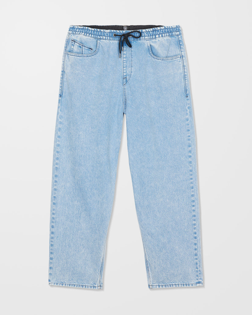 Pantalón vaquero con cintura elástica Freazy Loose - Pale Aqua