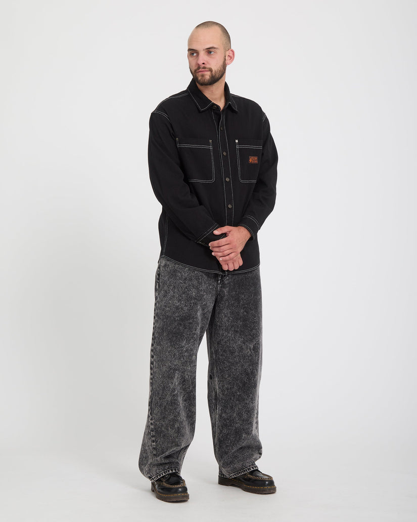 Pantalón vaquero Chillow - Light Acid Black