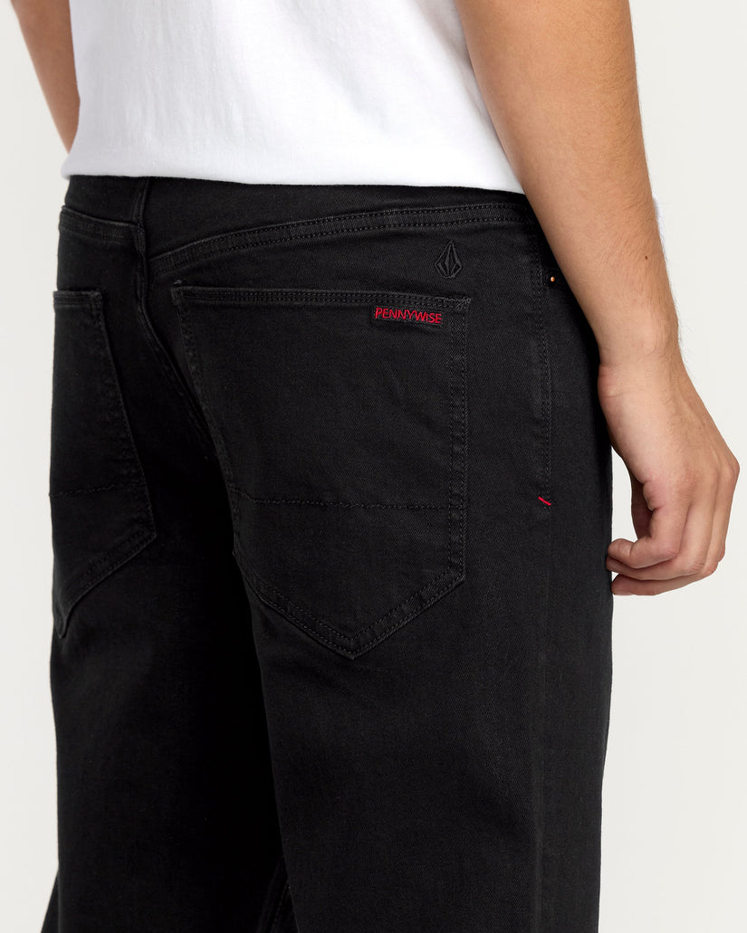 Pantalón Vaquero Volcom Ent Pennywise - Black On Black