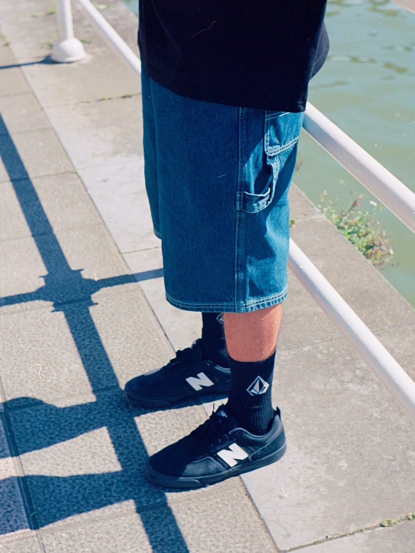Pantalón corto vaquero Labored Denim Utility - INDIGO RIDGE WASH