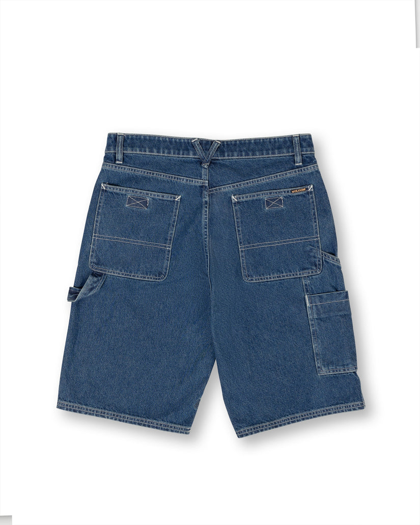 Pantalón corto vaquero Labored Denim Utility - INDIGO RIDGE WASH