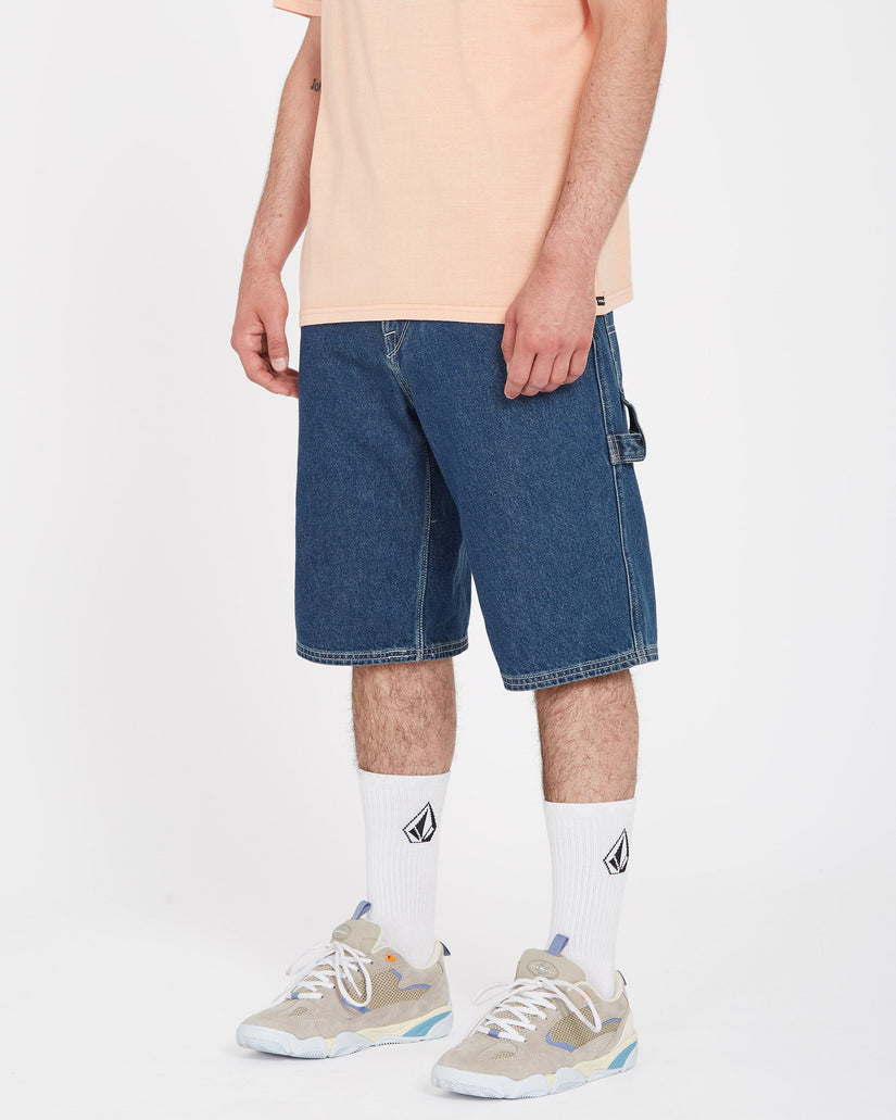 Pantalón corto vaquero Labored Denim Utility - INDIGO RIDGE WASH