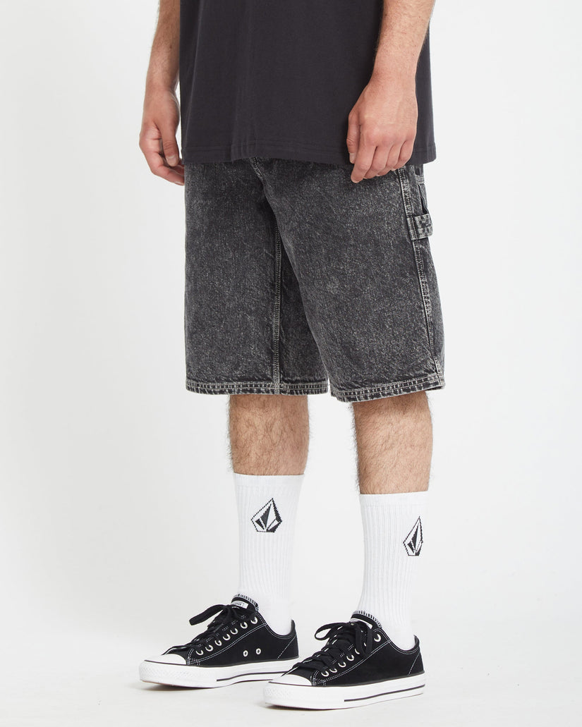 Pantalón corto vaquero Labored Denim Utility - LIGHT ACID BLACK