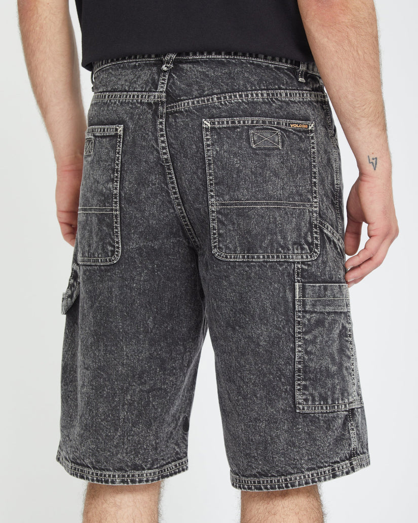Pantalón corto vaquero Labored Denim Utility - LIGHT ACID BLACK