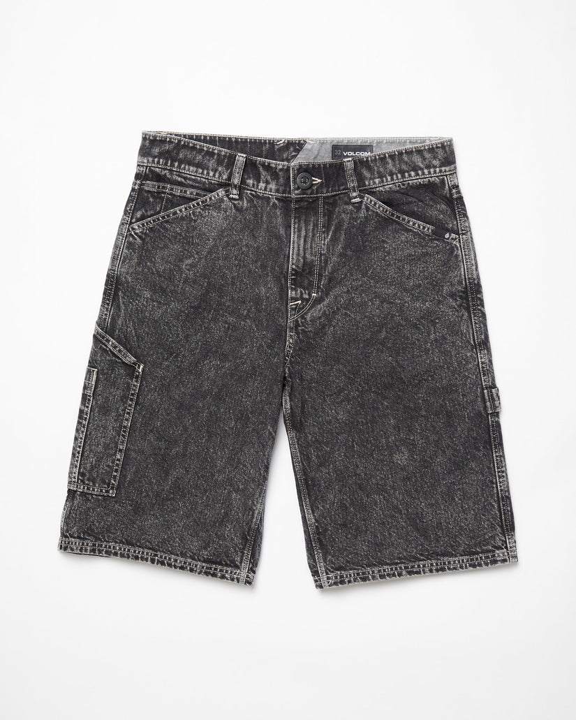 Pantalón corto vaquero Labored Denim Utility - LIGHT ACID BLACK