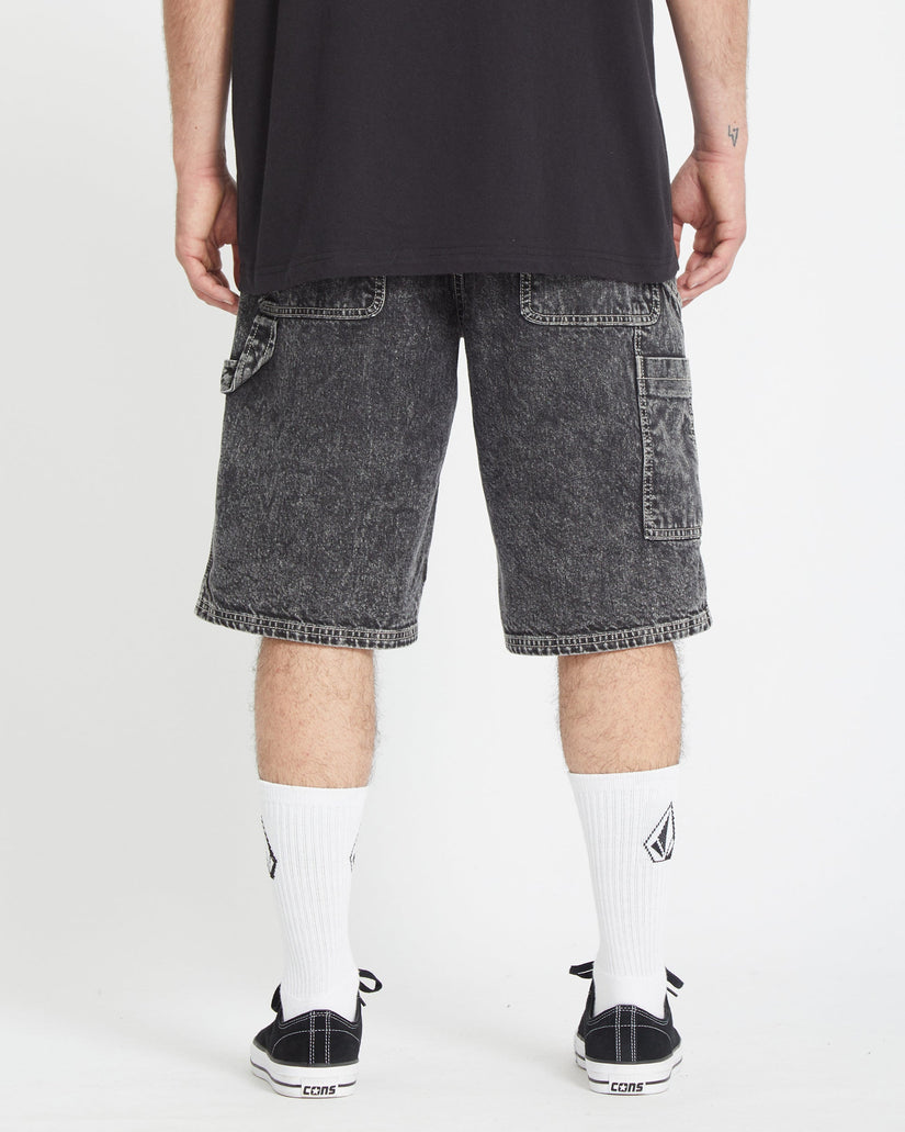 Pantalón corto vaquero Labored Denim Utility - LIGHT ACID BLACK