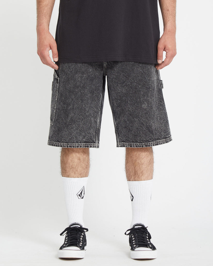 Pantalón corto vaquero Labored Denim Utility - LIGHT ACID BLACK