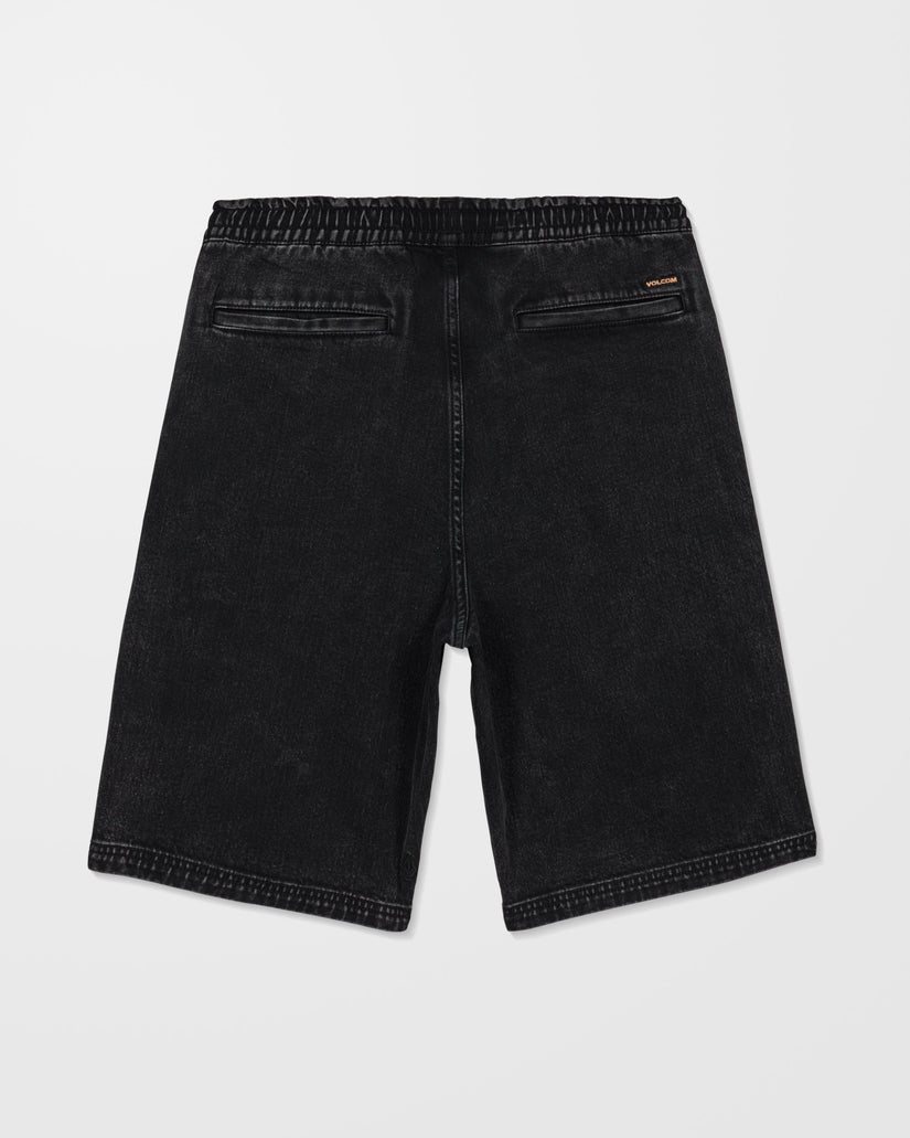 Pantalón corto vaquero con cintura elástica Freazy 22" - Blackity Black