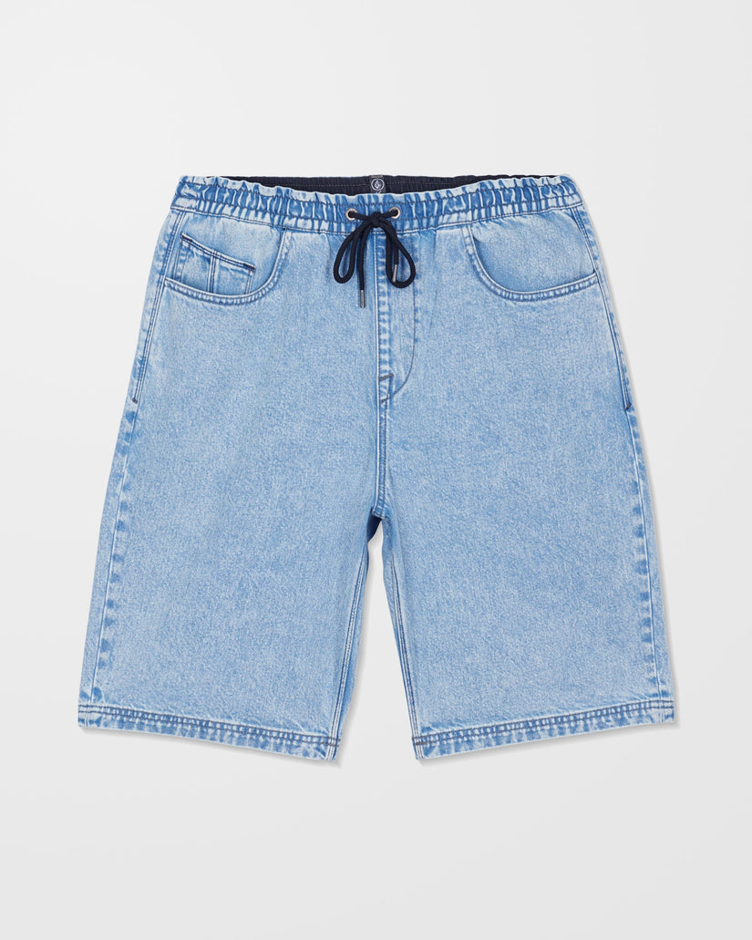 Pantalón corto vaquero con cintura elástica Freazy 22" - Pale Aqua
