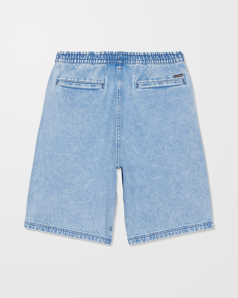 Pantalón corto vaquero con cintura elástica Freazy 22" - Pale Aqua