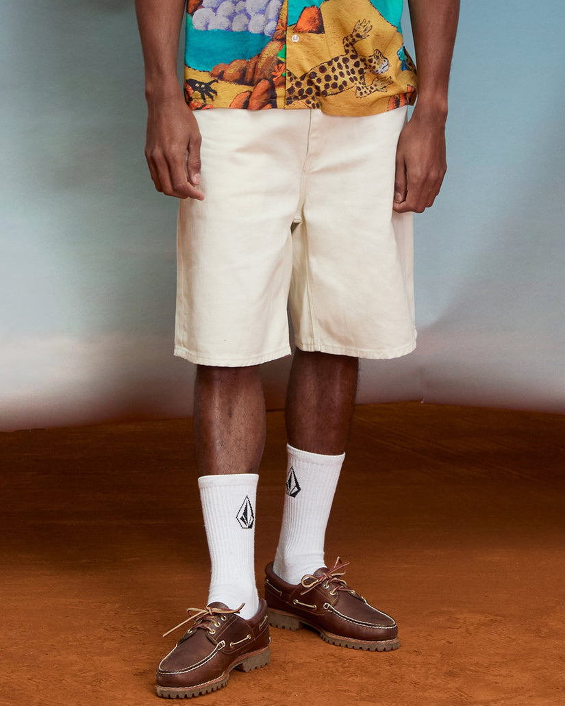 Pantalón corto vaquero Billow 22" - Dirty White